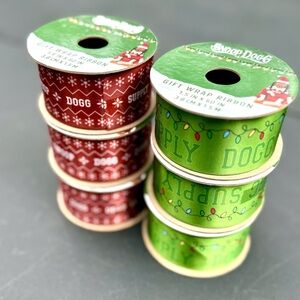 Snoop Dogg Festive Holiday Ribbon Set - SIX new rolls!